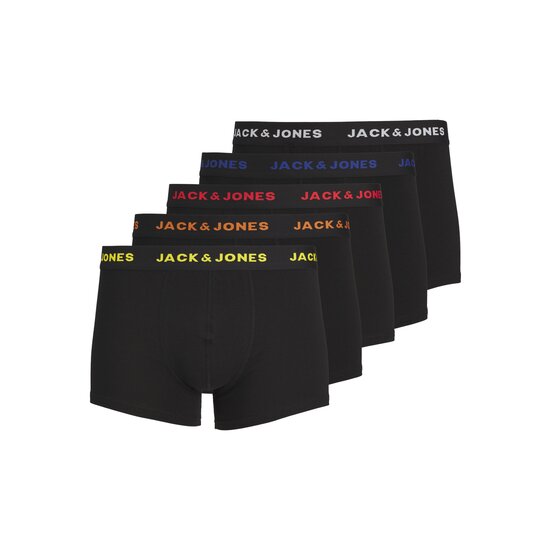 Jack & Jones Jack & Jones Zwarte Boxershorts Heren JACBLACK Friday Multipack 5-Pack