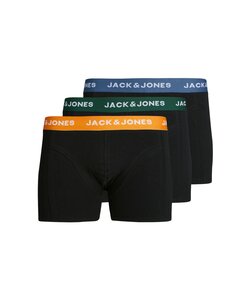 Jack & Jones Junior Jongens Boxershorts Trunks JACGAB Zwart 3-Pack