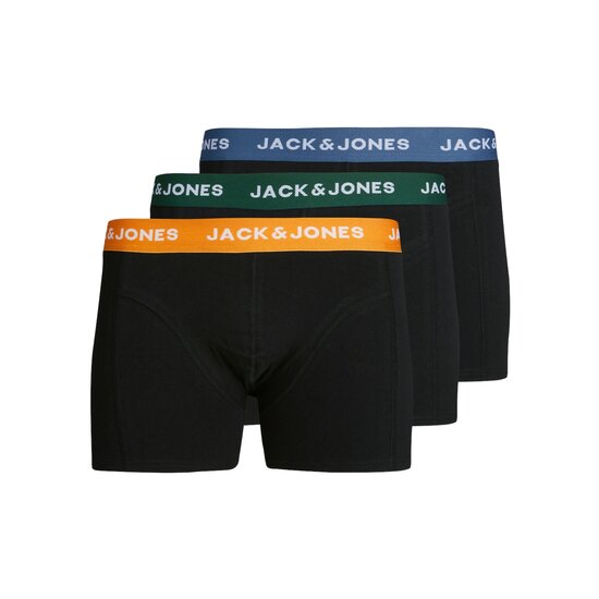 Jack & Jones Junior Jack & Jones Junior Jongens Boxershorts Trunks JACGAB Zwart 3-Pack