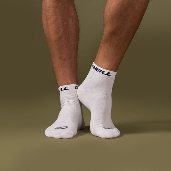O'Neill O'Neill Sneaker Socks Unisex Quarter 3-Pack White