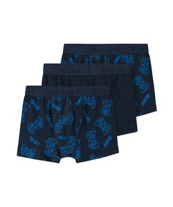 Name It Children's Boxer Shorts Boys NKMBOXER Gameprint 3-Pack Dark Blue