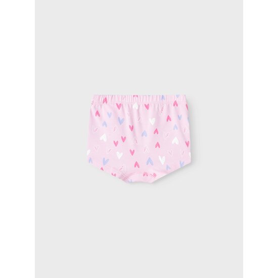 Name It Name It Girls Hipster NMFTIGHTS With Heart Print 3-Pack Pink