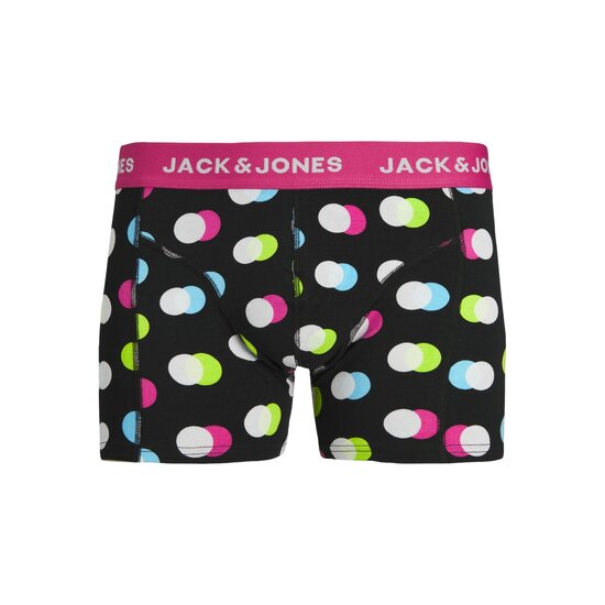 Jack & Jones Jack & Jones Heren Boxershorts Trunks JACREESE Gestipt Zwart 3-Pack