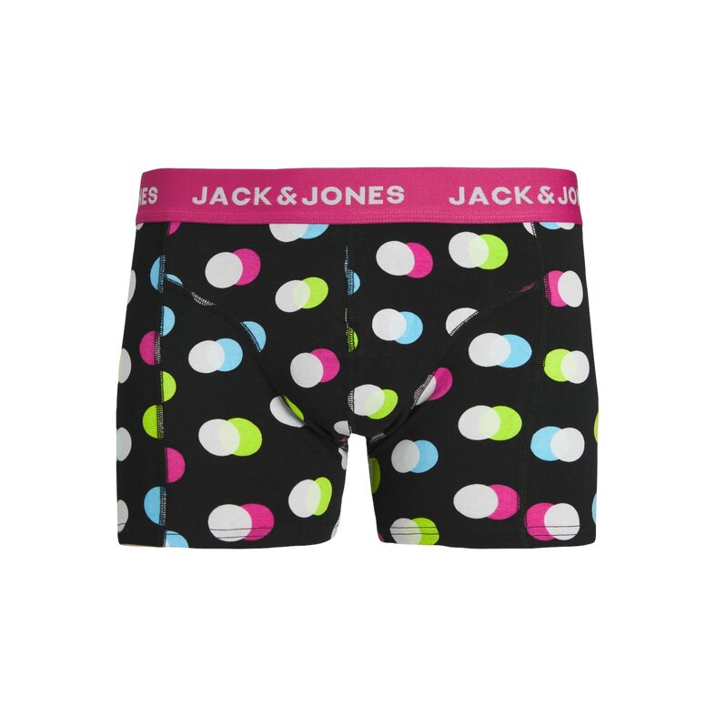 Jack & Jones Jack & Jones Heren Boxershorts Trunks JACREESE Gestipt Zwart 3-Pack