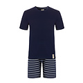 Phil & Co Phil & Co Men's Short Pajamas Short Pyjamas Cotton Blue