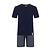 Phil & Co Phil & Co Men's Short Pyjamas Short Pyjamas Cotton Blue