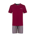Phil & Co Phil & Co Men's Short Pyjamas Short Pyjamas Cotton Red