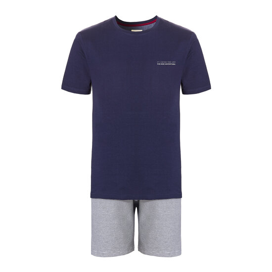 Phil & Co Phil & Co Men's Short Pants Short Pyjamas Cotton Blue