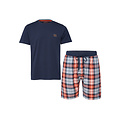 Phil & Co Phil & Co Men's Short Pants Short Pyjamas Cotton Blue