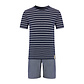 Phil & Co Phil & Co Men's Short Pants Cotton Short Pyjamas Blue / Gray Striped