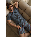 Phil & Co Phil & Co Men's Short Pants Short Pyjamas Cotton Gray