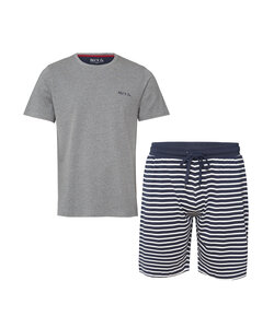 Phil & Co Men's Short Pyjamas Short Pyjamas Cotton Grey