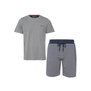 Phil & Co Men's Short Pyjamas Short Pyjamas Cotton Grey