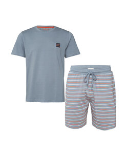 Phil & Co Men's Short Pants Short Pyjamas Cotton Gray
