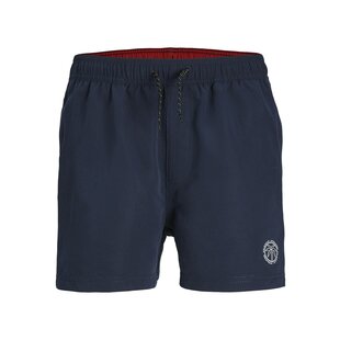 Jack & Jones Junior Jongens Zwemshort JPSTFIJI Effen Donkerblauw