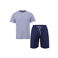 Phil & Co Phil & Co Shortama Men's Short Pyjamas Cotton Gray/Blue