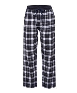 Phil & Co Heren Pyjamabroek Lang Geruit Flanel Grijs