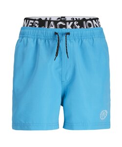 Jack & Jones Junior Boys Swim Short JPSTFIJI Double Waistband Light Blue