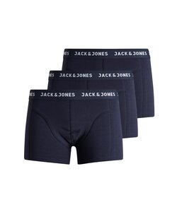 Jack & Jones Heren Boxershorts JACANTHONY Blauw 3-Pack