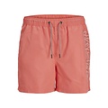 Jack & Jones Jack & Jones Heren Zwemshorts JPSTFIJI Double Logo Effen Hot Coral