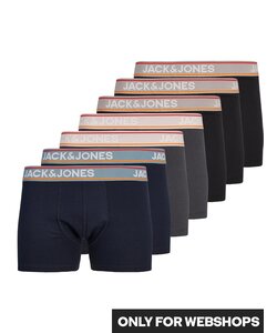 Jack & Jones Plain Boxer Shorts Men's Trunks JACKYLO 7-Pack