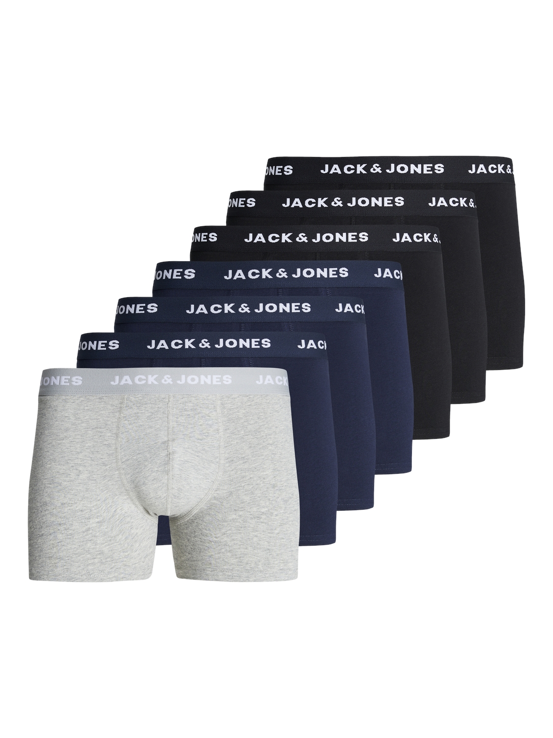 Jack Jones Jack Jones Heren Boxershorts Effen Trunks JACANTHONY 7 Pack