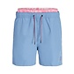 Jack & Jones Jack & Jones Men's Swim Shorts JPSTFIJI Double Waistband Plain Light Blue/Neon Pink
