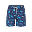 Happy Shorts Happy Shorts Heren Zwemshort Tropisch Eiland Print Donkerblauw