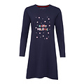 Happy Shorts Happy Shorts Ladies Christmas Pajama Nightshirt Dark Blue