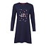 Happy Shorts Happy Shorts Ladies Christmas Pajama Nightshirt Dark Blue