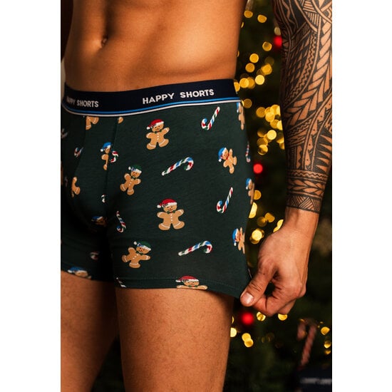 Happy Shorts Happy Shorts 2-Pack Christmas Boxer Shorts Men's Christmas Print