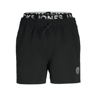 Jack & Jones Junior Boys Swim Short JPSTFIJI Double Waistband Black