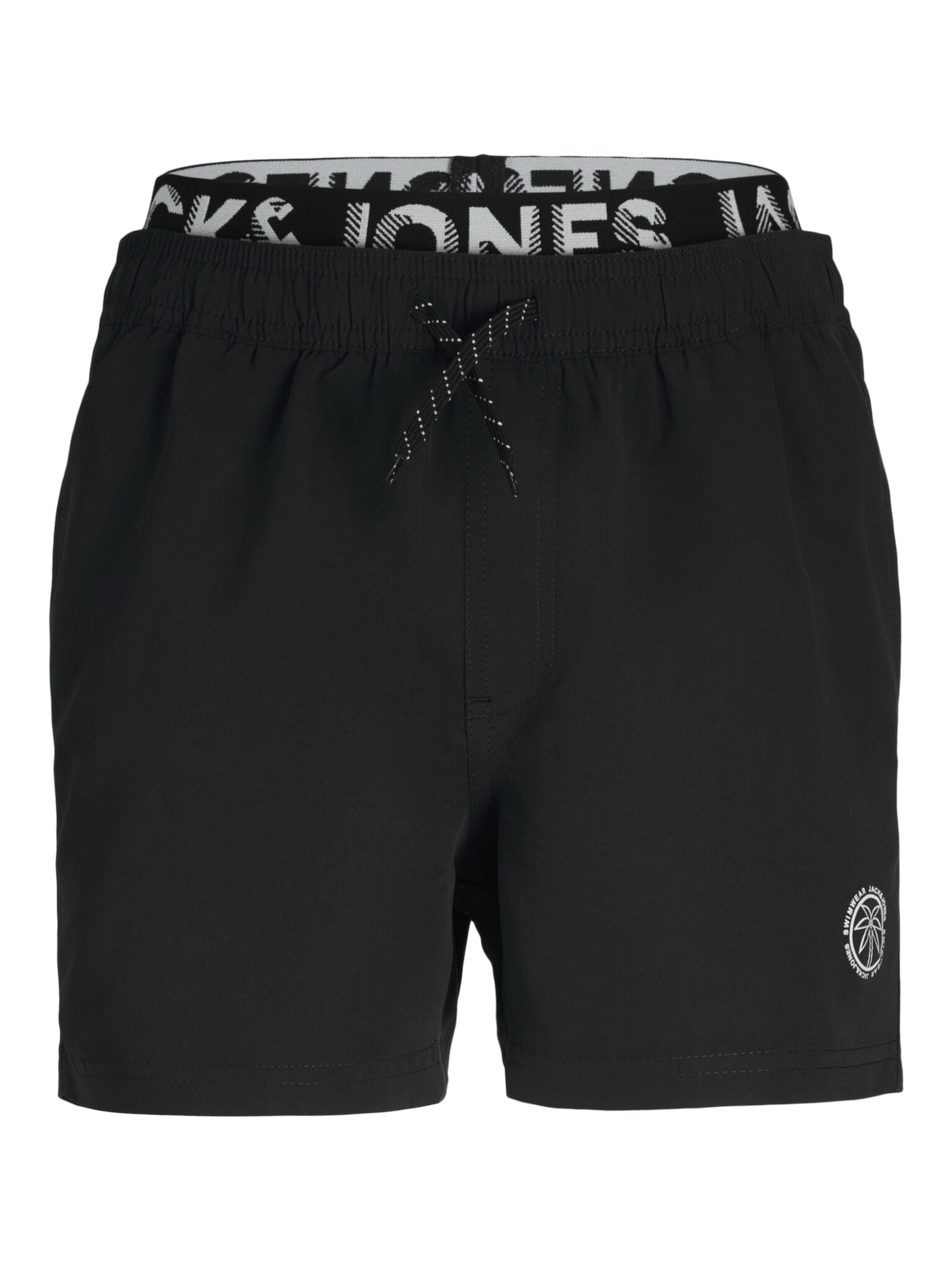 Jack Jones Junior Jack Jones Junior Jongens Zwemshort JPSTFIJI Dubbele Waistband Zwart