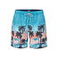 Happy Shorts Happy Shorts Men's Swim Short Beach Palm Tree Print Blue