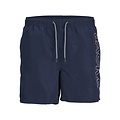 Jack & Jones Jack & Jones Heren Zwemshorts JPSTFIJI Double Logo Effen Donkerblauw