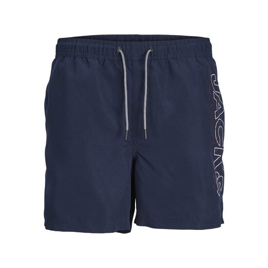 Jack & Jones Jack & Jones Men's Swim Shorts JPSTFIJI Double Logo Plain Dark Blue