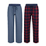 Phil & Co Phil & Co Men's Pyjama Pants Long Cotton Striped/Checked 2-Pack