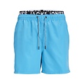 Jack & Jones Jack & Jones Heren Zwemshort JPSTFIJI Dubbele Waistband Lichtblauw