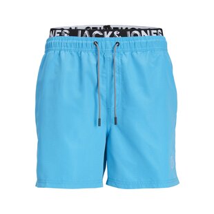 Jack & Jones Heren Zwemshort  JPSTFIJI Dubbele Waistband Lichtblauw