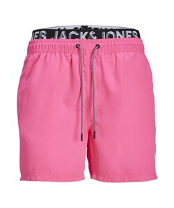 Jack & Jones Heren Zwemshort JPSTFIJI Dubbele Waistband Roze