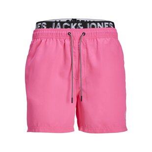 Jack & Jones Heren Zwemshort JPSTFIJI Dubbele Waistband Roze