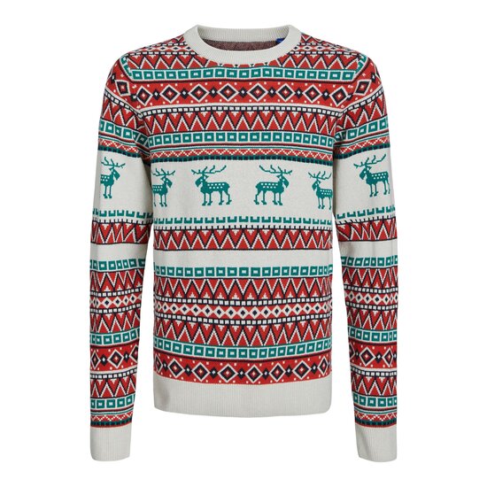 Jack & Jones Junior Jack & Jones Junior Kersttrui Jongens JORSNOWBALL Moonbeam