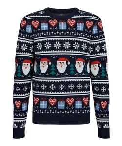 Jack & Jones Junior Kersttrui Jongens JORFESTIVE Donkerblauw