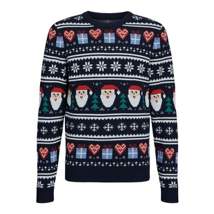 Jack & Jones Junior Christmas Sweater Boys JORFESTIVE Dark Blue