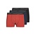 Jack & Jones Jack & Jones Heren Boxershorts Trunks JACNAGEE Rood/Donkerblauw/Zwart 3-Pack