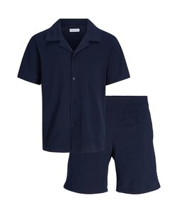 Jack & Jones Heren Shortama Korte Pyjama JACMATTHEW Donkerblauw