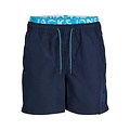 Jack & Jones Jack & Jones Plus Size Heren Zwemshort JPSTFIJI Neon Dubbele Waistband Blauw