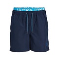 Jack & Jones Jack & Jones Plus Size Men's Swim Short JPSTFIJI Neon Double Waistband Blue