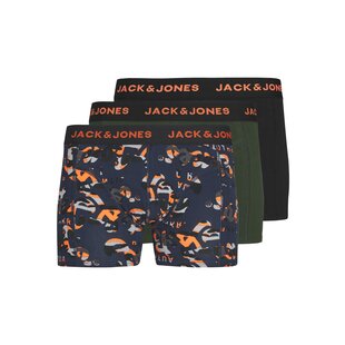 Jack & Jones Junior Boxer Shorts Trunks Boys JACNEON Dark Blue/Green/Black