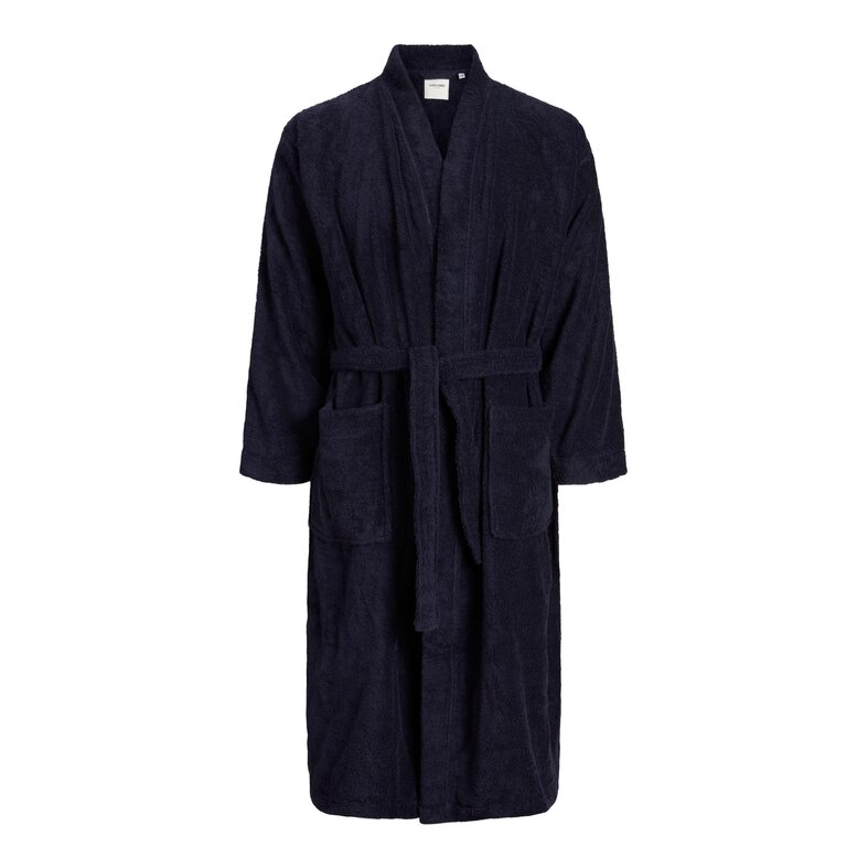 Jack & Jones Jack & Jones Bathrobe Men's Terry JACSOLID BATHROBE Dark Blue